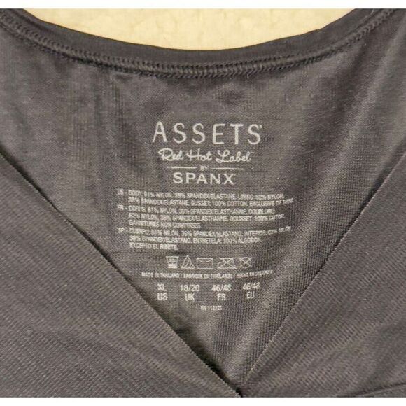 ASSETS SPANX Featherweight Firmers Open Bust‎ Body Slip Dress Womens Size XLarge - Picture 3 of 10